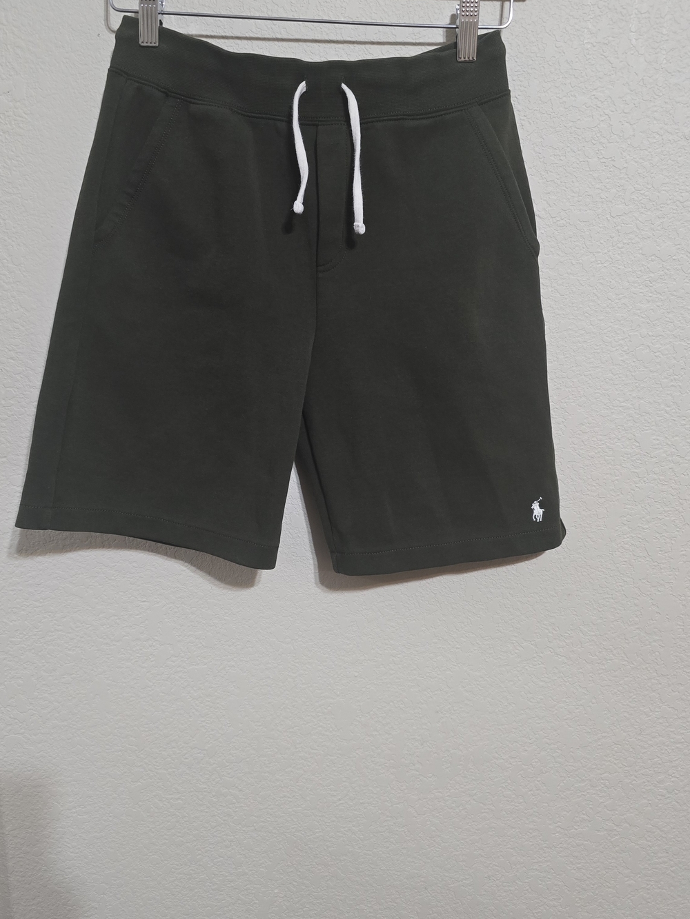 Polo by Ralph Lauren Olive Green Cotton Drawstring Hybrid Shorts